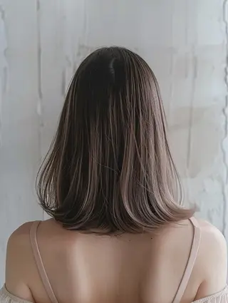 セミロング 🫧髪質改善/ 艶カラー🫧 りゅうのヘアスタイル