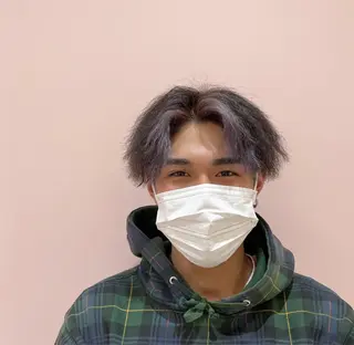 カラー メンズ 束感まつ毛 ／nicoのヘアスタイル