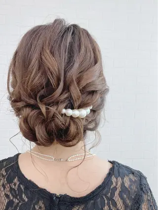 セミロング ヘアアレンジ GRANLUSSO 〜グランルッソ駅前店所属・木口 嘉美のヘアスタイル