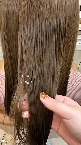 ロング カラー Ops hair 大橋駅前店所属・カラーモデル♡縮毛矯 正モデル募集/コハルのヘアスタイル