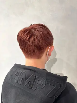 カラー メンズ 渋谷レイヤーカット/ 暖色艶カラー🩵高橋のヘアスタイル