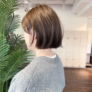 ミディアム カラー 似合わせヘア🤍 面田法子のヘアスタイル