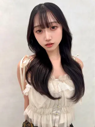 ロング カラー レイヤー×韓国 🇰🇷鈴木啓太のヘアスタイル