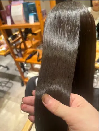 セミロング カラー 笠原 裕貴のヘアスタイル