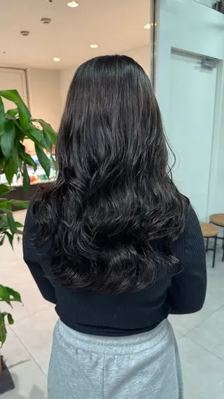 ロング パーマ 小田 晃瑛のヘアスタイル