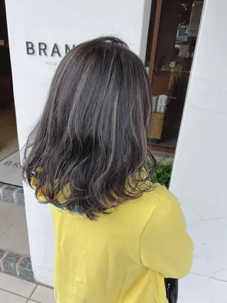 ミディアム カラー 具志 正太のヘアスタイル