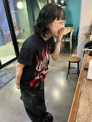 ショート パーマ 千葉 郁也のヘアスタイル