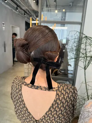 ヘアアレンジ 透明感カラー✨艶髪 制作🌱山根あゆみのヘアスタイル