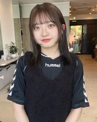 ミディアム カラー あ あのヘアスタイル