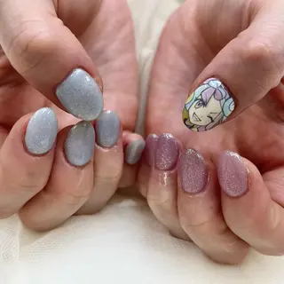 ミディアム ネイル 池袋痛ネイル Nok. 渡辺のネイルデザイン