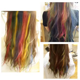 ロング カラー 加藤 あやみのヘアスタイル