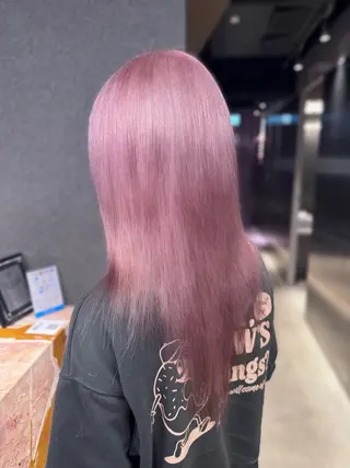 ロング カラー 紬/enne/ブリー チ/ハイトーンのヘアスタイル