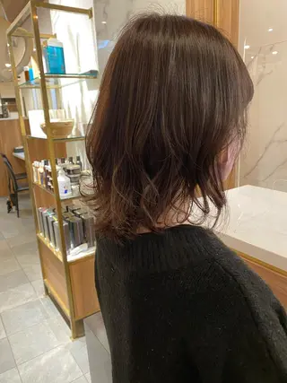 ミディアム カラー 門崎未依/レイヤー/ メンズカット🪿🌼のヘアスタイル