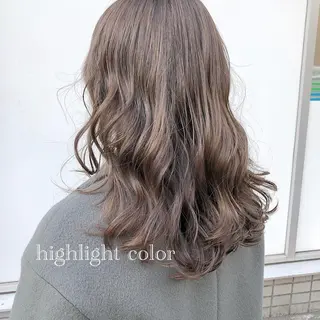 セミロング カラー ヘアアレンジ 榎園 由美のヘアスタイル