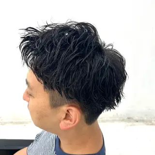 ショート パーマ メンズ 柏メンズカットパーマ NO.1タイチのヘアスタイル