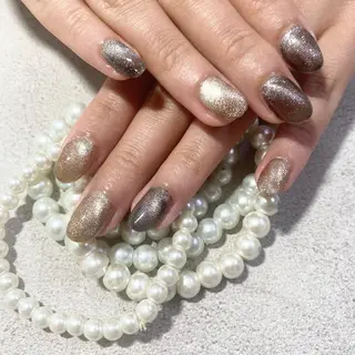 ネイル ゴテゴテ💙ワンホン リオナのネイルデザイン