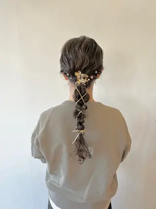 ロング ヘアアレンジ トップスタイリスト 林すずかのヘアスタイル