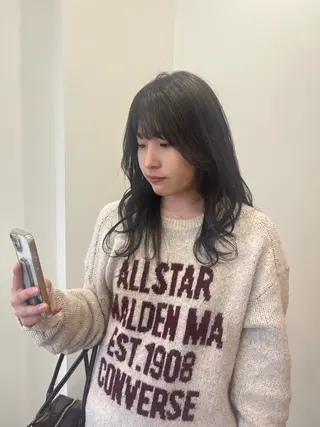 セミロング 似合わせカット🌼 沙奈のヘアスタイル