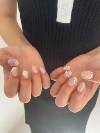 ネイル 束感まつ毛/ネイル/ LED♥KIRARAのマツエク・マツパデザイン