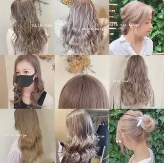 カラー Blue 髪質改善 💎松藤 莉奈のヘアスタイル