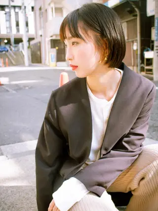 ショート カラー gite カワムラナオキのヘアスタイル