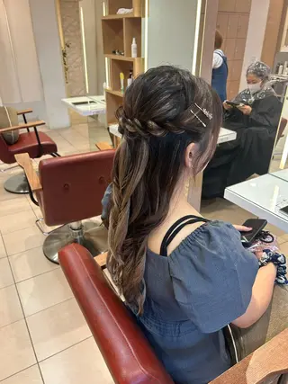 ヘアアレンジ ヘアセット/暖色 /レイヤー 山田寛菜のヘアスタイル