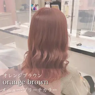 ロング カラー EMIL/上野駅近 /ブリーチ縮毛矯正のヘアスタイル