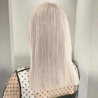 ミディアム カラー ✨ブリーチ支持No1 複雑履歴修正/舘岡のヘアスタイル