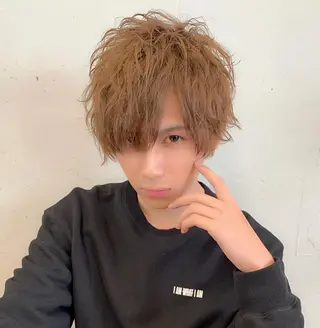 ショート カラー パーマ メンズ NOGYI所属・野木 良平のヘアスタイル