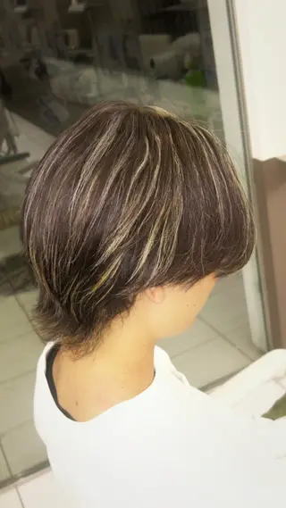 カラー メンズ レイヤーカット/ボブ 🪐花木 香菜のヘアスタイル