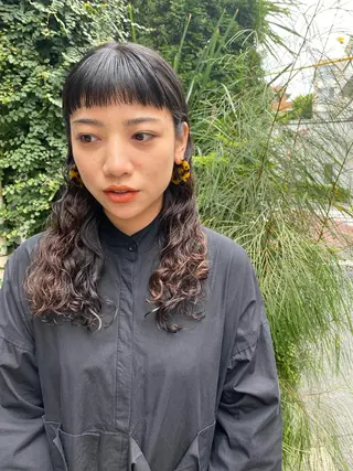 セミロング カラー パーマ hemm,hemm.所属・ショート・ボブ MIKUのヘアスタイル