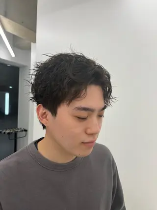 パーマ メンズ 森龍馬 メンズ専門美容師のヘアスタイル
