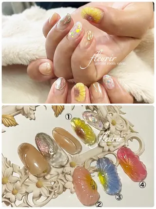 ネイル フルリール 【プライベートサロンのネイルデザイン
