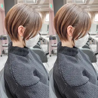 ショート カラー LA KING GINZA TOKYO所属・🧡ショートの達人 🧡SHOのヘアスタイル