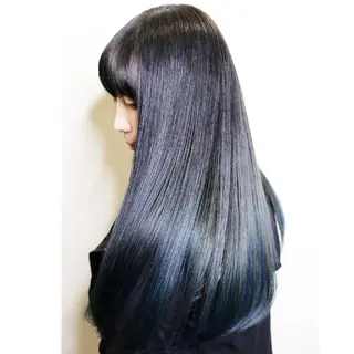 ロング カラー パーマ 井上 栄治のヘアスタイル