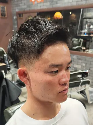 ショート メンズ FourCornersCutShop3/cent栄フェード刈り上げメンズ専門所属・フェード/パーマ☀ 安部佑希のヘアスタイル