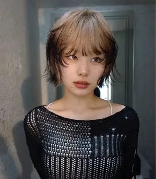 ショート カラー ヘアアレンジ ニュアンスカラー🧶 nanacoのヘアスタイル