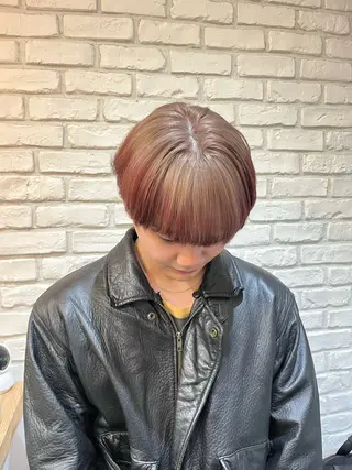 カラー メンズ ミジュ/ ハイトーンのヘアスタイル