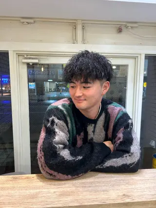 パーマ メンズ ミ ユのヘアスタイル