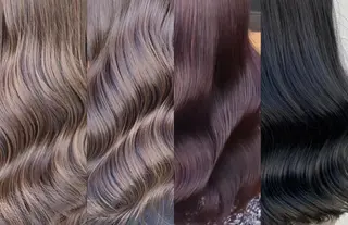 セミロング カラー ヘアアレンジ 髪質改善/ ツヤ髪カラー/高井のヘアスタイル