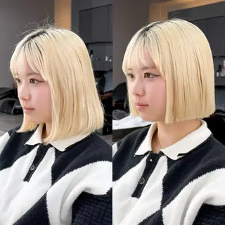 ミディアム 似合わせボブ🌺 艶髪特化💗村松優斗のヘアスタイル