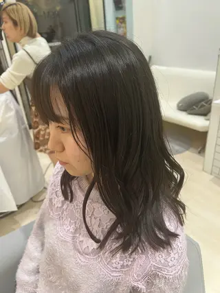 ミディアム カラー パーマ ヘアアレンジ メンズ 堀井 凌平のヘアスタイル
