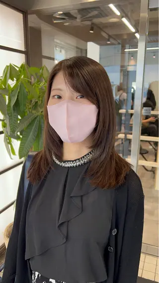 ミディアム 🌞レイヤー×カラー 前川那津美🌞のヘアスタイル