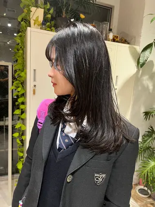 セミロング パーマ/ボブ /レイヤー チヒロのヘアスタイル