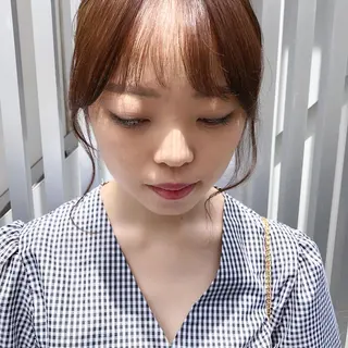 ミディアム パーマ 榎園 由美のヘアスタイル