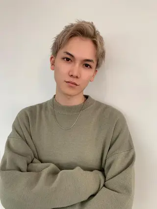 ショート カラー メンズ YU KIのヘアスタイル