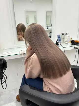 ロング カラー 💖ミルクティー💖 あかり💖のヘアスタイル