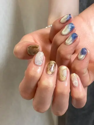 ネイル NINEnami ニュアンスネイルのネイルデザイン