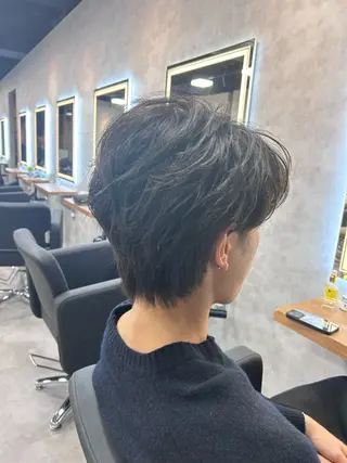 ショート カラー パーマ メンズ メンズ特化 👑YUTAのヘアスタイル