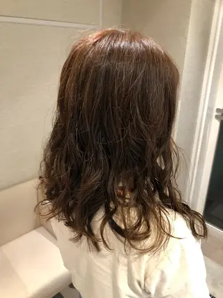 セミロング パーマ dogstar小林諒 レイヤー/パーマのヘアスタイル